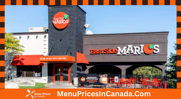 East Side Mario's Menu With Prices In Canada