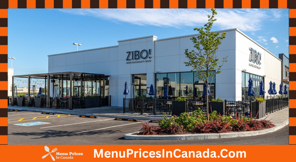 ZIBO! Restaurant Menu With Prices In Canada