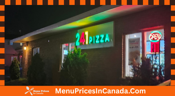 241 Pizza Menu With Prices In Canada