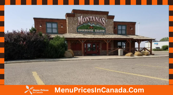 Montana's Menu With Prices In Canada