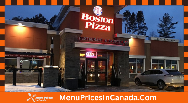 Boston Pizza Menu With Prices In Canada