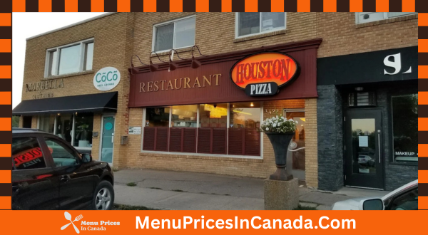 Houston Pizza Menu With Prices In Canada